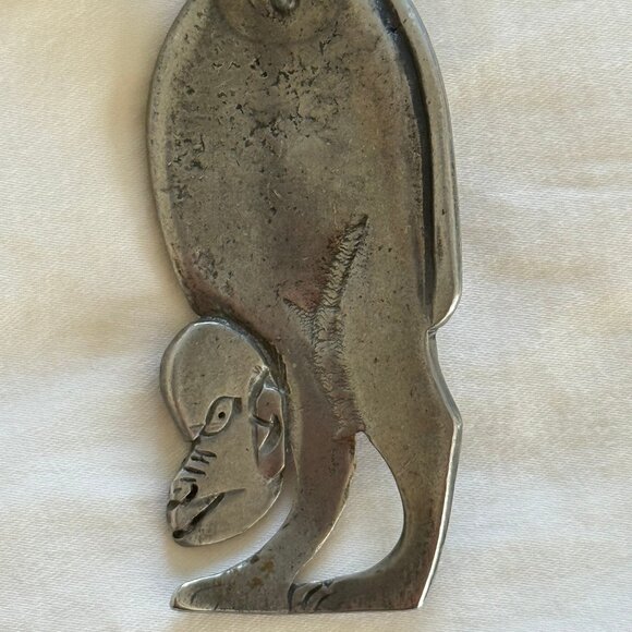 Vintage Sally Bell Kelly African Monkey Pendant Necklace - Picture 2 of 5